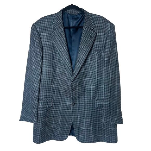 Gieves & Hawkes Saville Row Silk & Wool Blazer Sport Coat 2-Button Jacket Sz 44L - Picture 1 of 11
